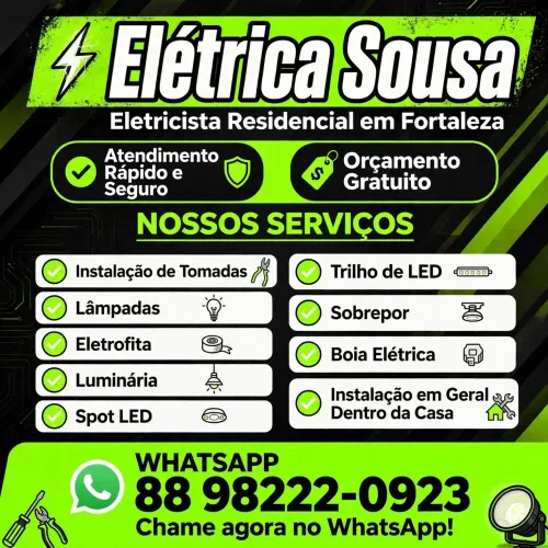 Eletricista instalações fortaleza 