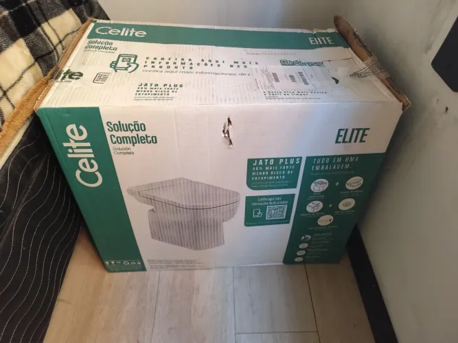 Kit vaso sanitário convencional preto
