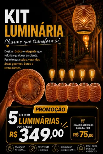 Kit de luminárias