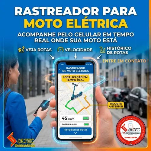 Rastreador para moto elétrica