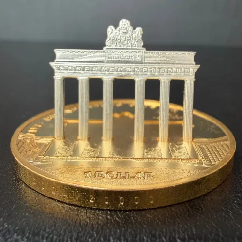 Moeda de 1 Dólar Portão de Brandemburgo