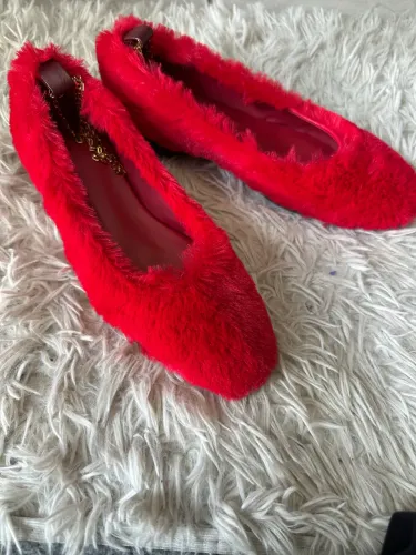 Sapatilha BALLERINE PUFF NK & MANOLITA VERMELHA