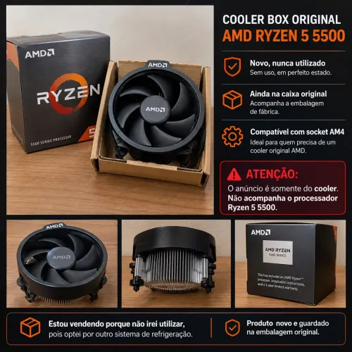Cooler AMD Novo - Não acompanha processador // Aceito negociação de preço