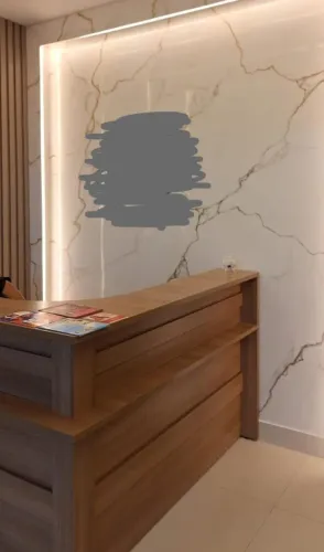 Balcão em L para escritório ou clínica 100% MDF