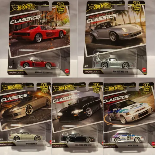 Set 5 Hot wheels Classics modern