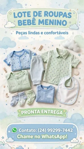 Vendo lotes de roupinhas de menino veste ate um ano de idade