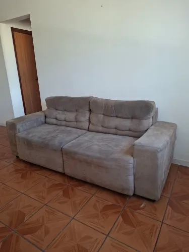 Sofá cinza 2 lugares