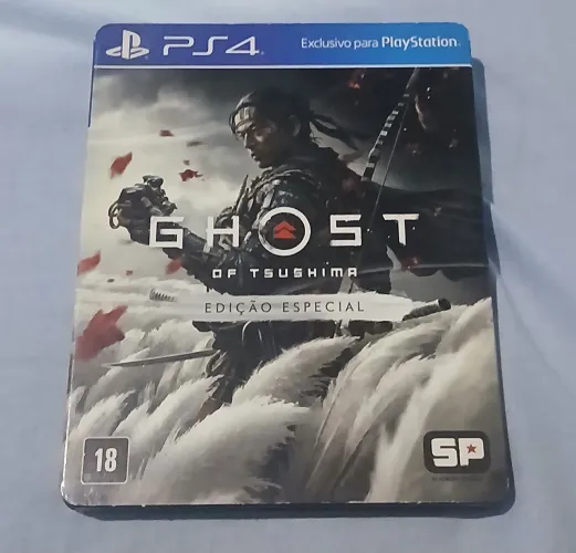 PlayStation 4 -Ghost Of Tsushima Edição Steelbook
