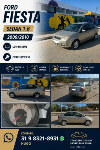 Ford Fiesta Sed. 1.6 8V Flex 4P 2010
