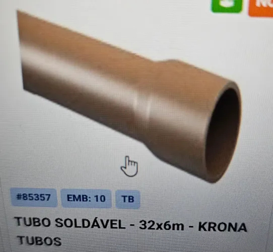 Tubo soldável marrom 32mx6m Krona