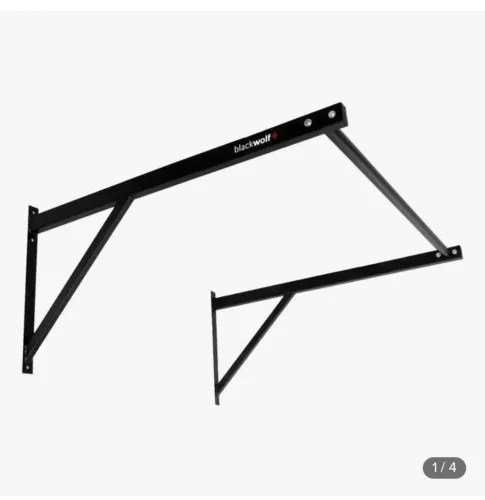 Barra Fixa 1 Metro Blackwolf Musculação Treino Crossfit Top Cor PARABOLT