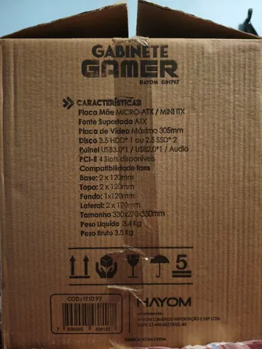 Gabinete gamer hayom