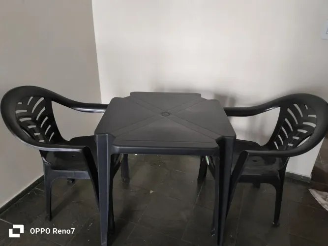 Mesa cadeira de plástico