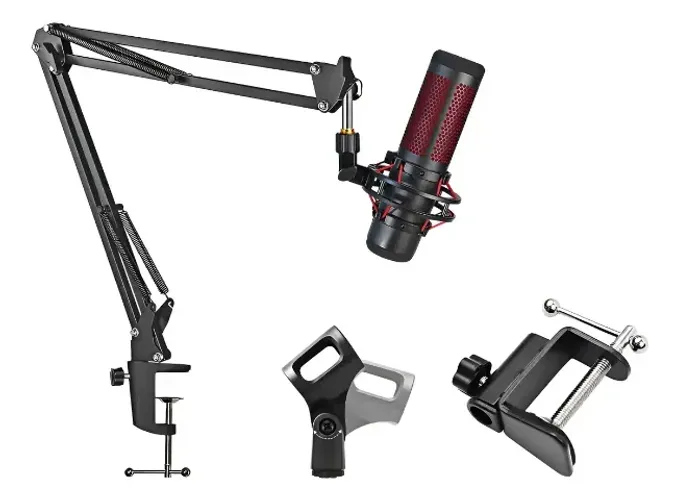 Microfone HyperX Quadcast com Braço Articulado