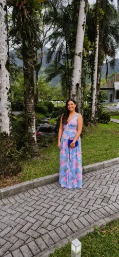 vestido de festa floral