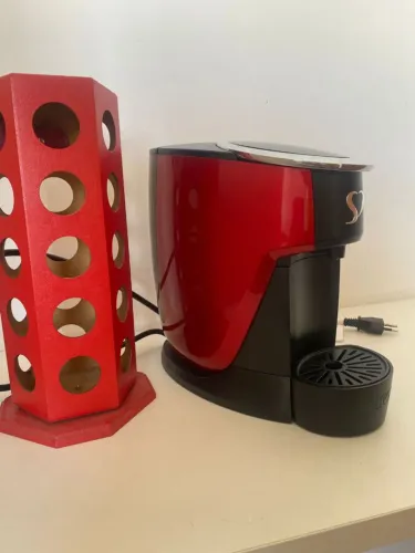 CAFETEIRA 3 CORAÇÕES LOV - VERMELHA