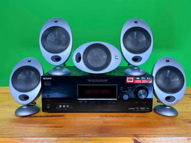 Reciver Sony 6.1 + 5 Caixas KEF HTS2001