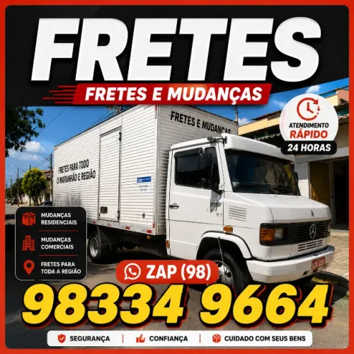 Frete e Mudanças Residenciais e Comerciais | Atendimento com Cuidado - Fretes