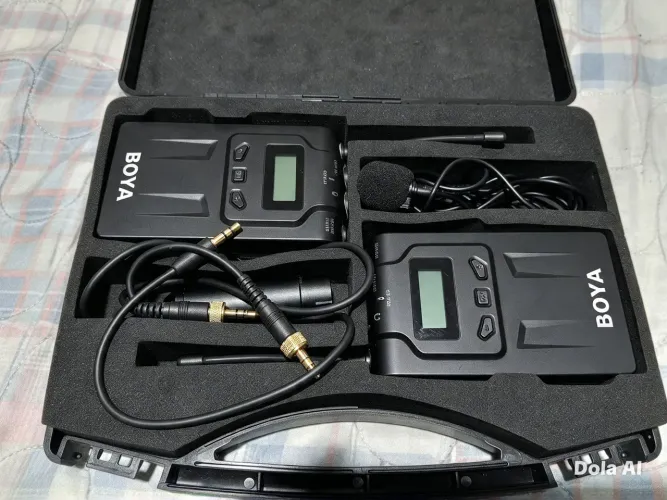 Microfone sem fio profissional boya
