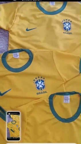Blusa do Brasil Dry Fit tam 4 a 12: PROMOÇÃO