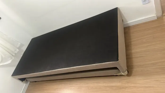 Cama box solteira com cama auxiliar