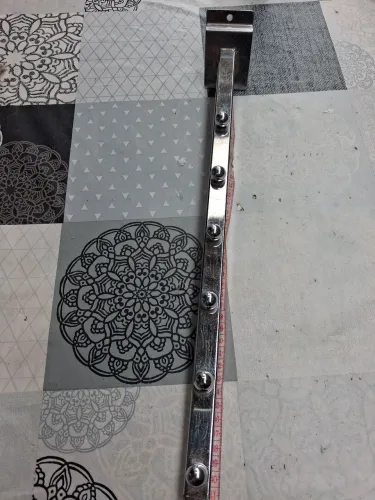 RT Cabideiro Cromado 40 CM para Painel Canaletado