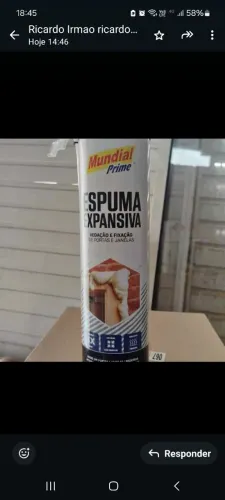 Espuma Expansiva 500 gramas para batentes portas enchimento em geral  