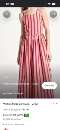 Vestido mídi Hering