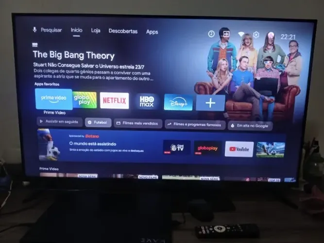 Smart TV Aiwa 43" Android (Modelo AWS-TV-43-BL-02-A) - Excelente Estado!