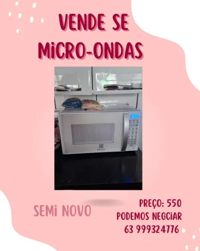 Micro-ondas semi novo 