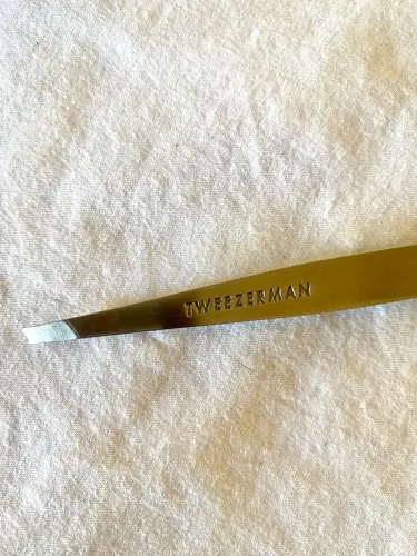Pinça Profissional Tweezerman Slant Tweezer Original - Aço Inox
