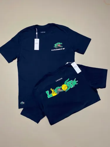 Camiseta Lac Azul Marinho/Logo Verde