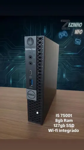 Mini PC Dell Optiplex 7050 I5 7500t 128gb SSD Wi-fi integrado