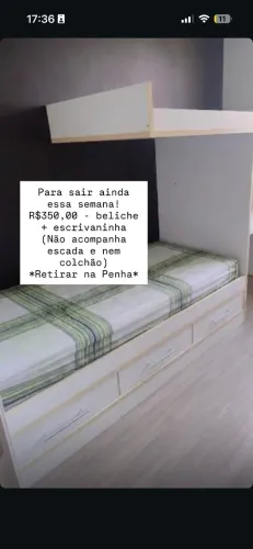 Beliche e escrivaninha