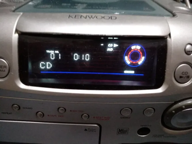 Som Kenwood Rampage MDX-G7 - CD/MD/K7 - Funcionando TUDO!