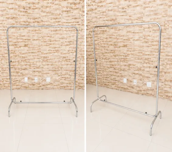 ARARA PROFISSIONAL EM AÇO INOX 1,50M COM REGULAGEM DE ALTURA