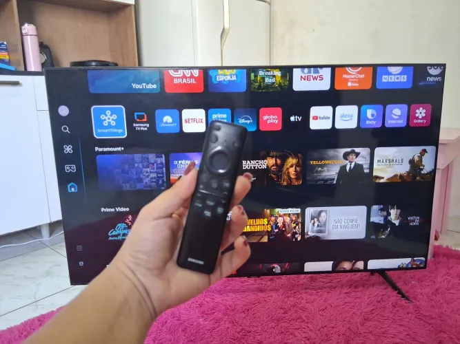 Tv 55 UHD 4K Samsung Crystal com Alexa e Xbox Entrego 
