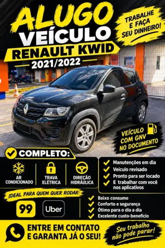 Carro para locar a motorista de apps