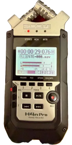 Gravador profissional - Zoom H4N Pro 