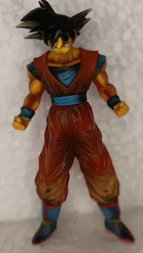 Action Figure Goku Forma Base - Dragon Ball Z - Pintura Estilizada (Vintage Shading)