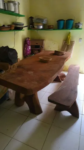 Mesa rústica de madeira de jaqueira fina