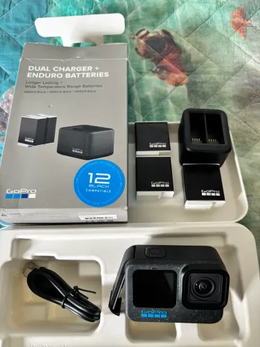 Câmera Gopro Hero 12 Black 27mp 5,3k Hdr Chdhx-121-rw-preto