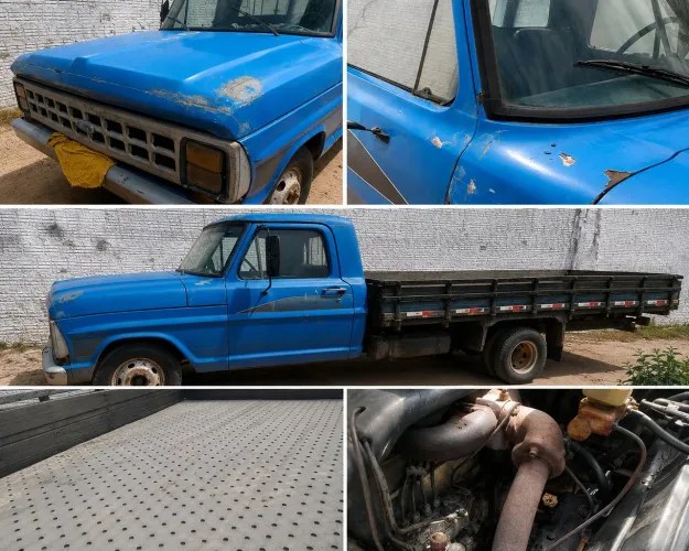 Ford F-4000 1980 Diesel - Motor Bom, Carroceria de Carga e Documentação em Dia
