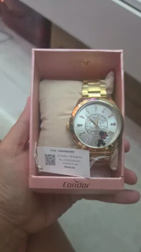 Relógio Condor Disney Mickey e Minnie Dourado 42mm - CO2035NHI/4K