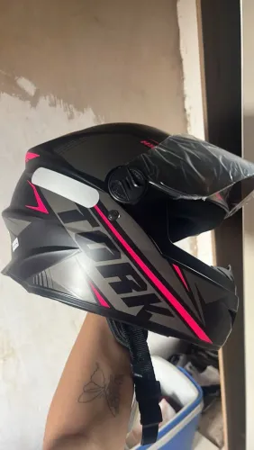 Capacete Rosa Fechado Moto Pro Tork R8 Pro Fosco Tamanho 60