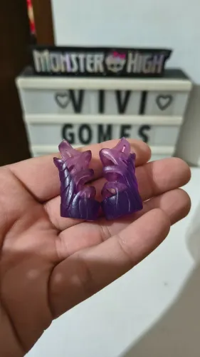 Monster high peça reposição sapato clawdeen skull shores