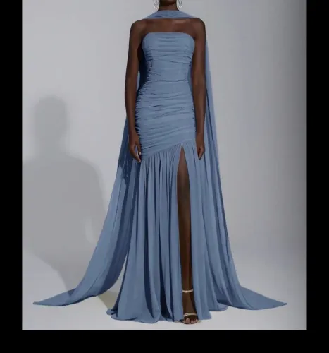 Alugo vestido azul