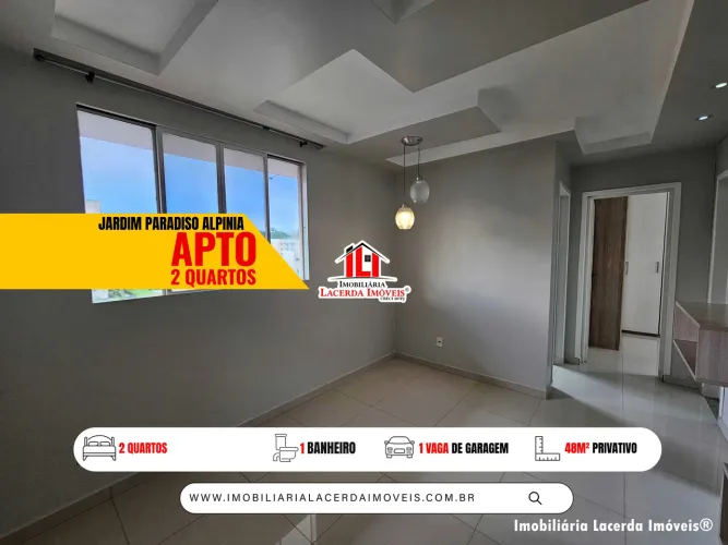 Jardim Paradiso Alpinia - Apartamento 2 Quartos, 48m², 4º Andar, Climatizado