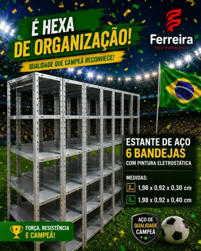 Estante de aço novas a preço de distribuidora (leiam o anúncio)