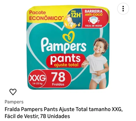 Fralda descartável pants Pampers XXG